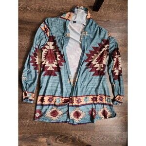 Womens Xl Aztec Cardigan